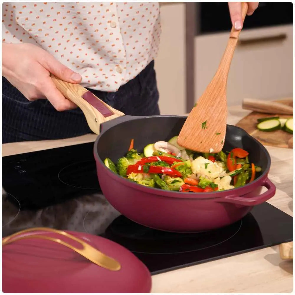 8 in 1 frying pan La Fabuleuse Rubis 24cm - Cookut