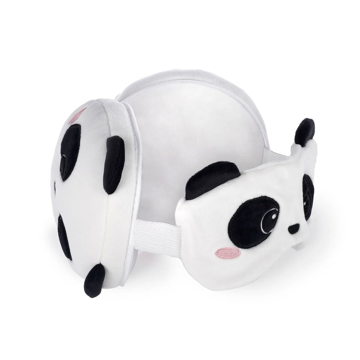 Coussin de voyage avec masque de sommeil Panda