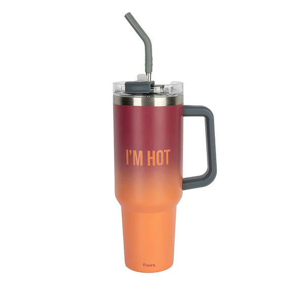 XXL Thermos - I'm Hot - Red gradient