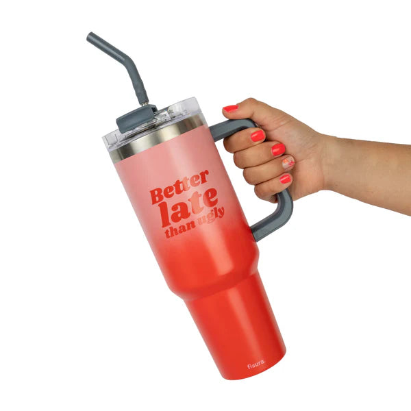 Thermos XXL - Better Late than Ugly - Pink Red Gradient