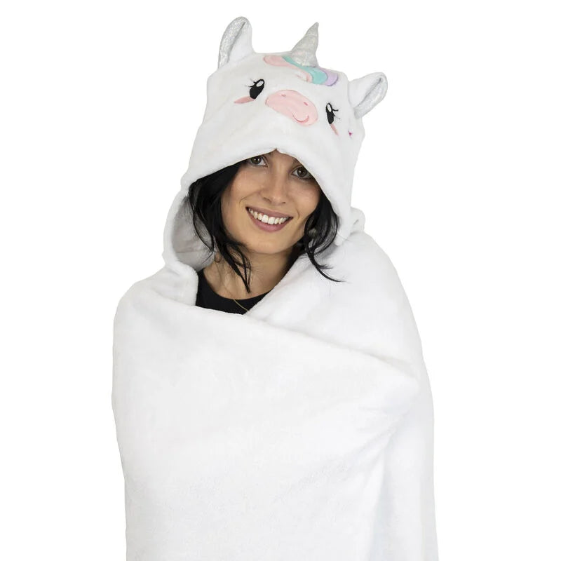 Hooded Blanket - Cozy Hugs - Unicorn