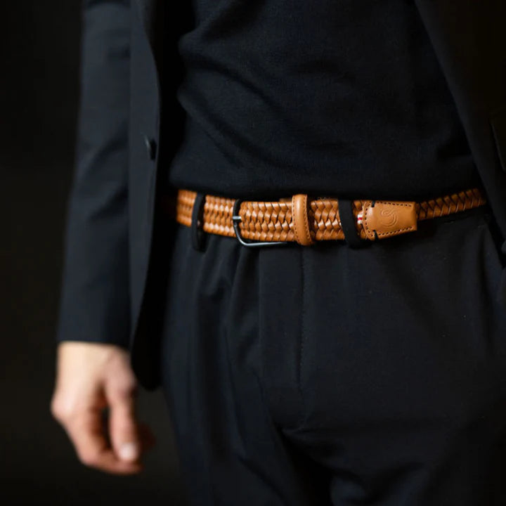 Napoli Camel Leather Belt  - La Boucle