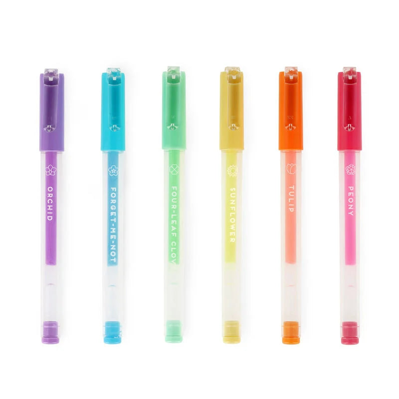 Stylos gel printemps set de 6