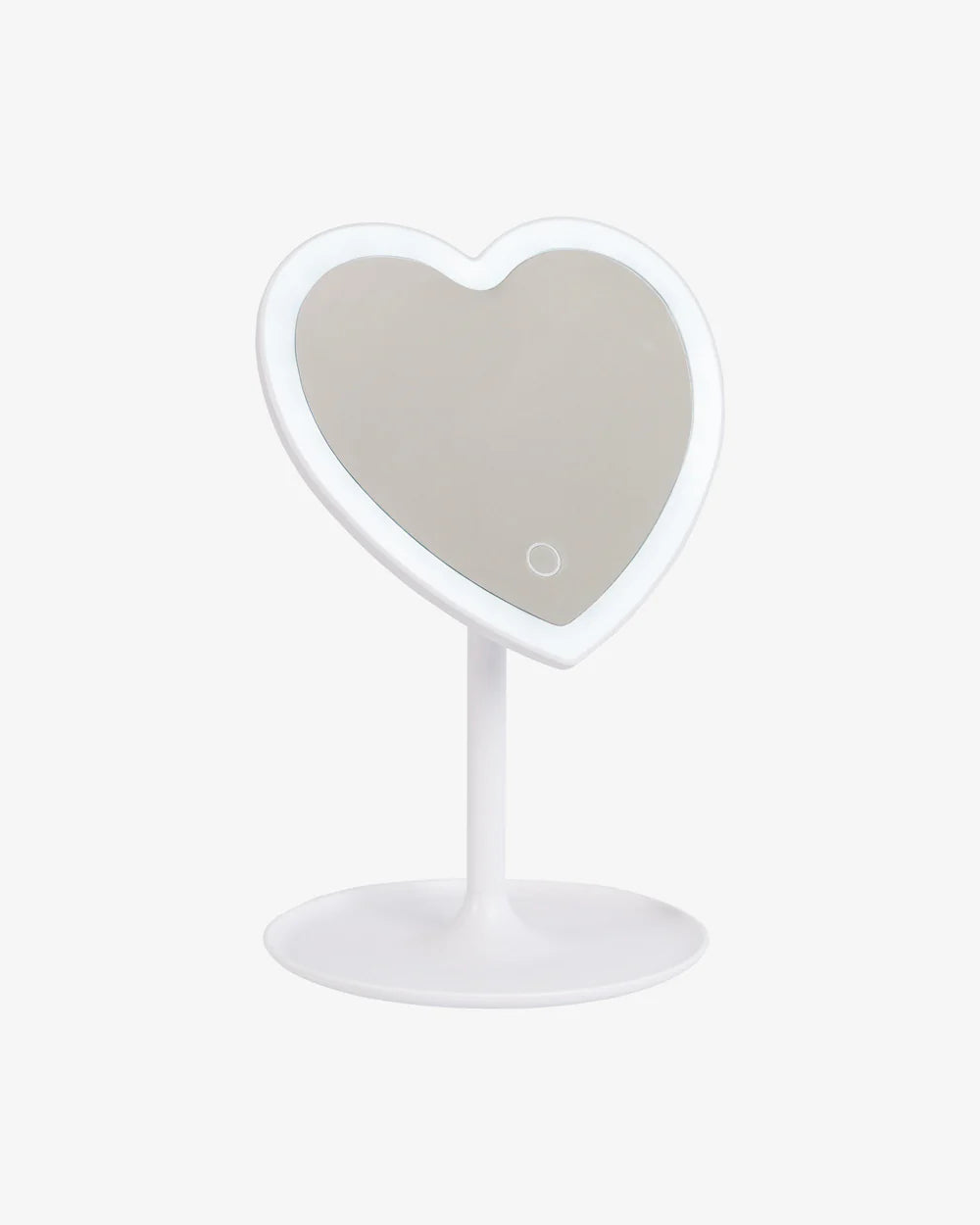 Zoé Small Heart-Shaped Mirror with LED Light