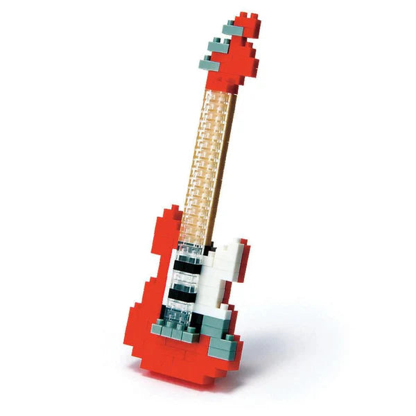 Nanoblock - Elektrische gitaar (rood)