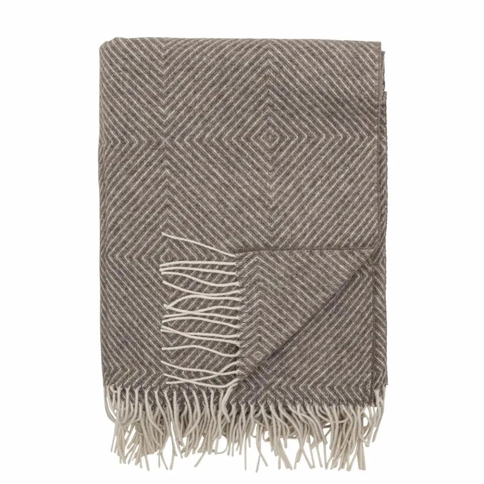 Hoshi Merino Wool Blanket - Brown - 200x140cm