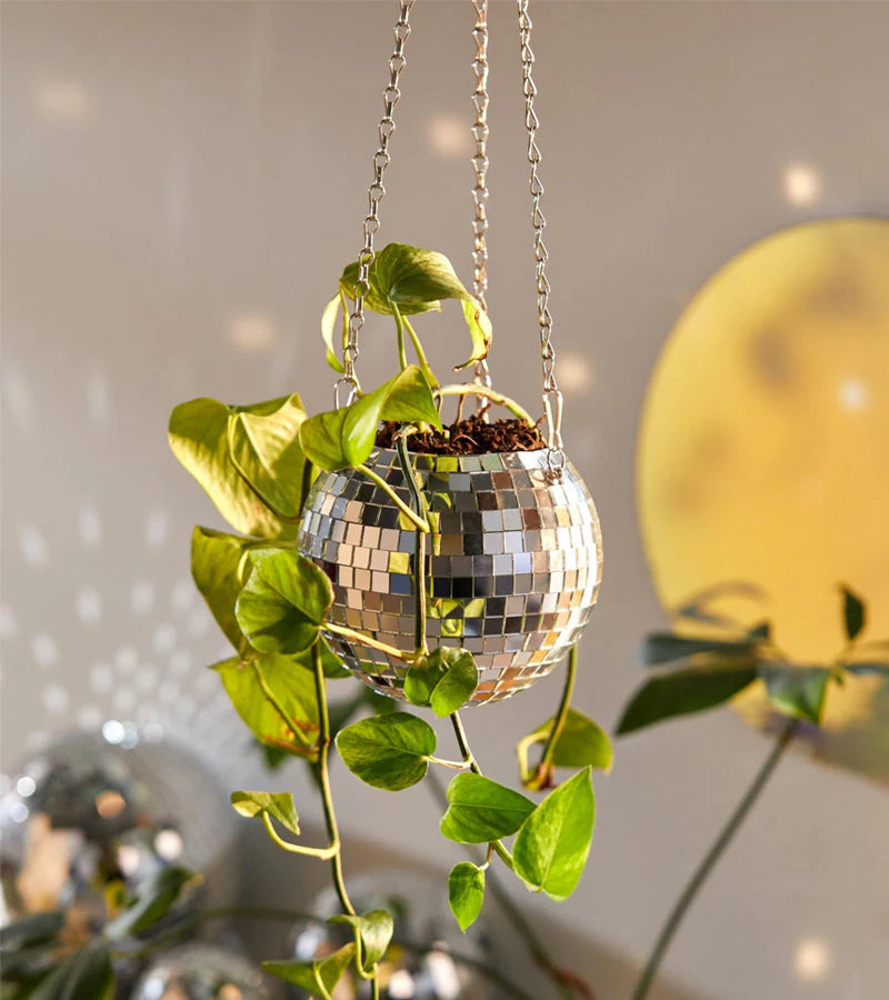 Disco Ball Plant Pot