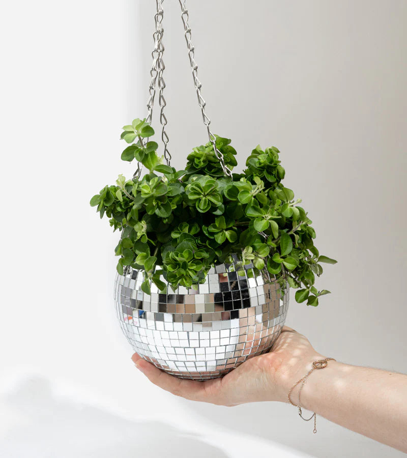 Disco Ball Plant Pot