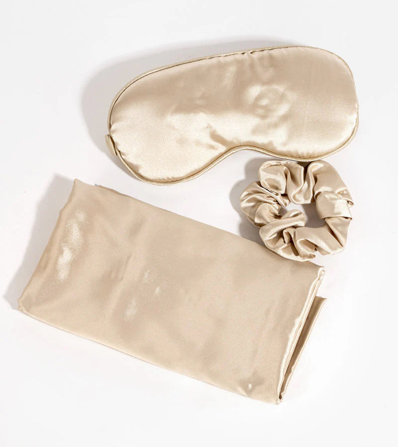 Satin sleeping set - Champagne