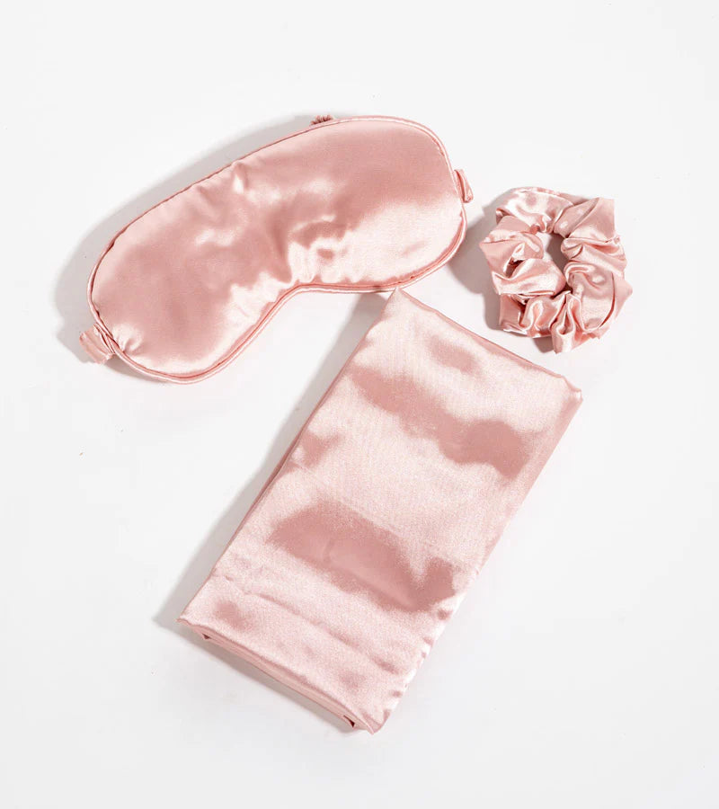 Satin sleeping set - Pink