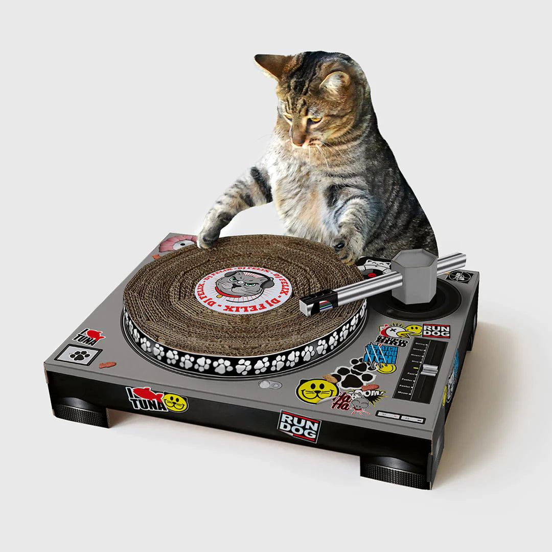 Grattoir pour chat - DJ Cat Scratcher