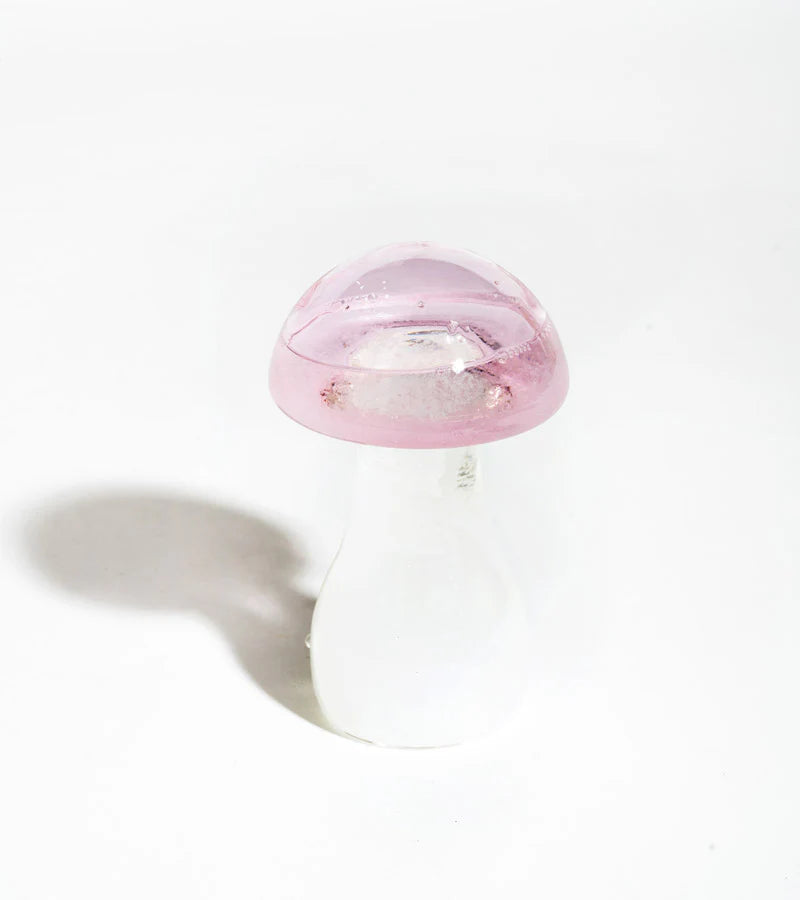 Mushroom Storm Glass - Pink