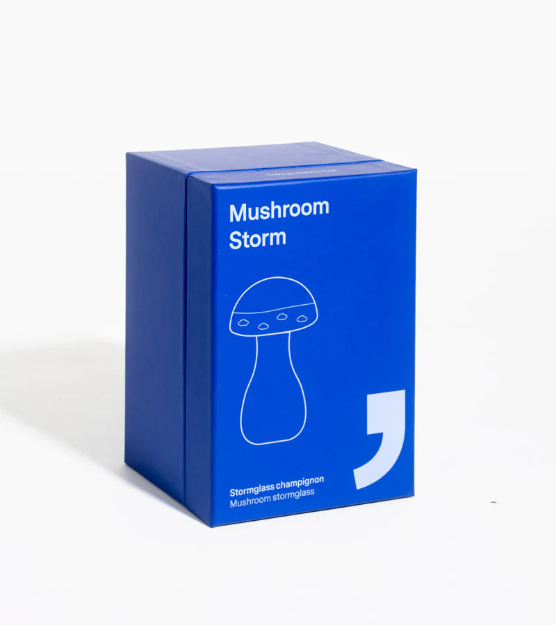 Mushroom Storm Glass - Royal Blue