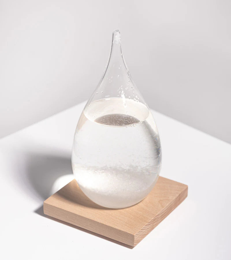 Storm glass for weather prediction