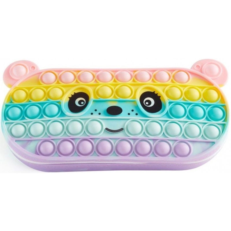 Pop it silicone school pencil case