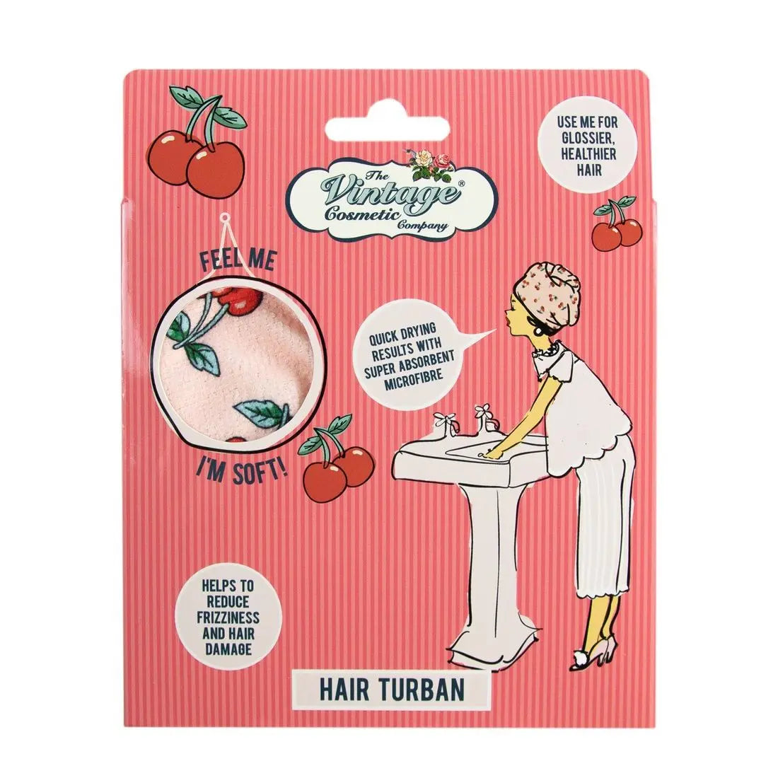 Turban pour les cheveux - imprimé Cerise