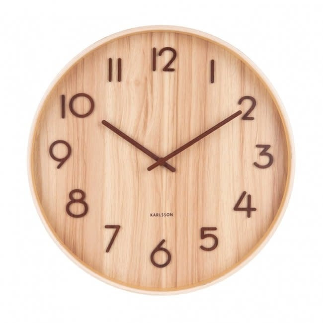 Walnut wall clock 