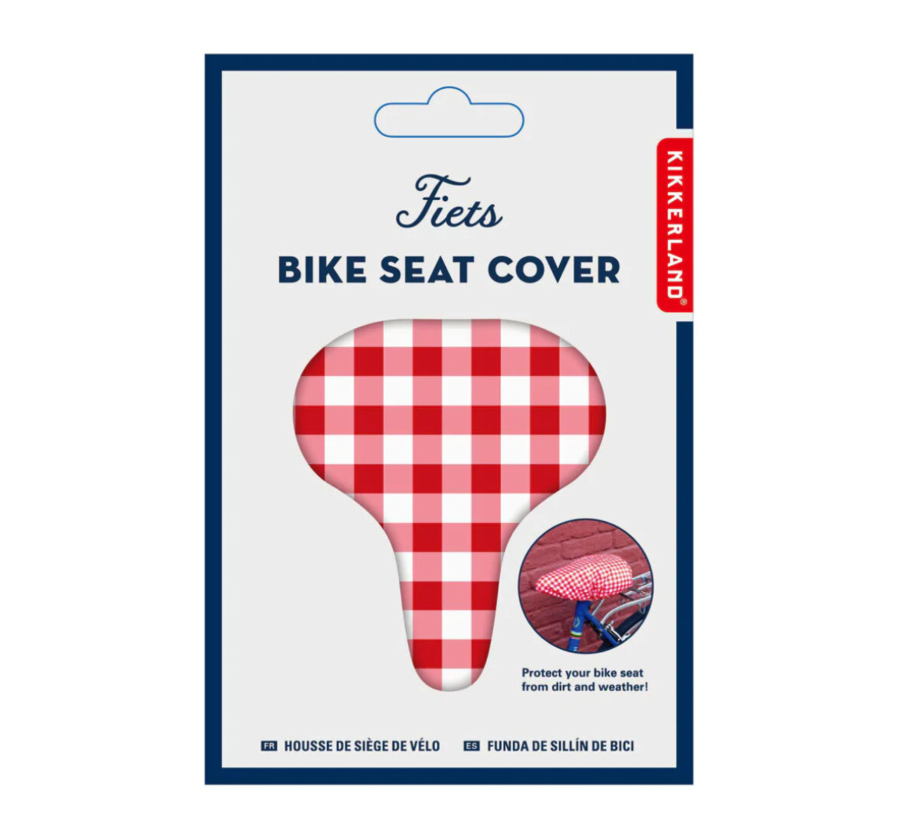 Bike Seat Cover - Gingham