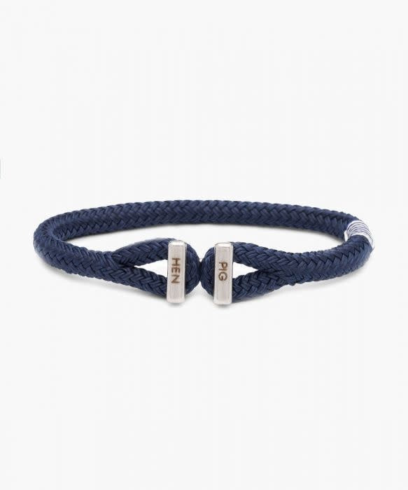 Icy Ike Pig And Hen Bracelet Navy / Silver