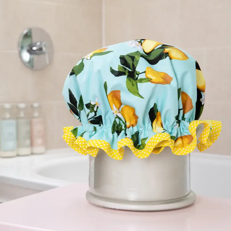 Shower cap Lemon print