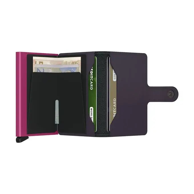 Portefeuille Miniwallet - Matte Purple & Fuchsia