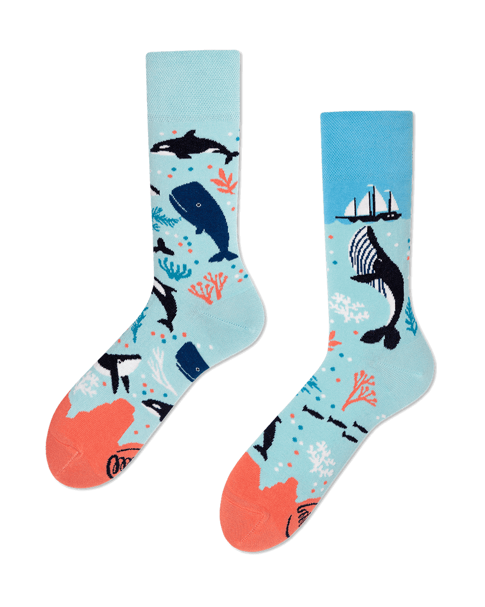 Chaussettes hautes dépareillées - Ocean Life