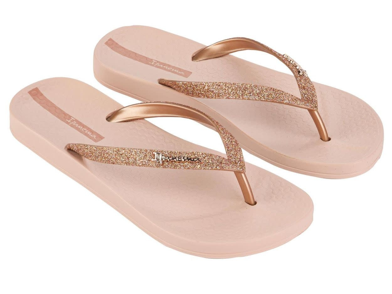 Anatomic Lolita Flip Flops - Pink Glitter 