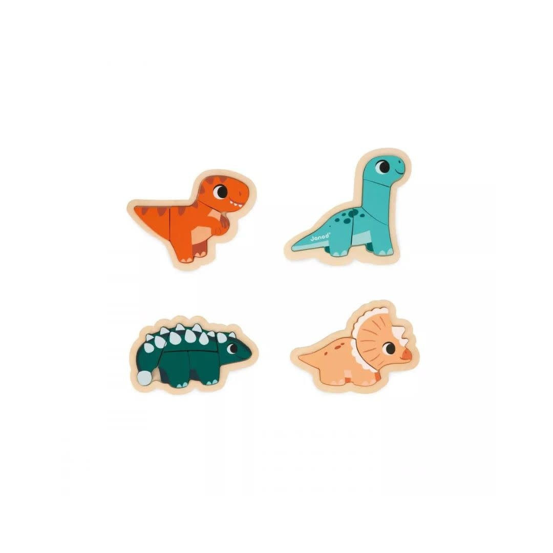 Dino - 4 puzzles évolutifs