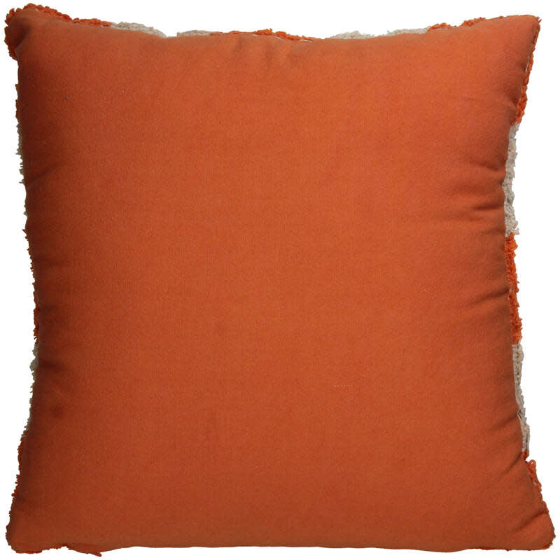 Coussin - Carreaux Orange & Pêche