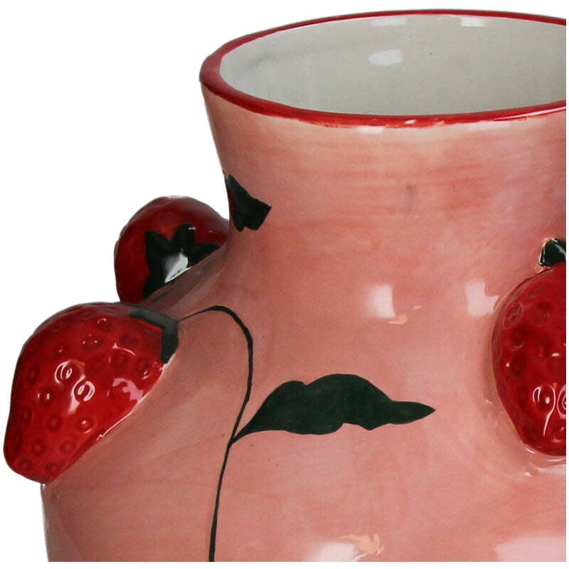 Dolomite Vase - Strawberries 