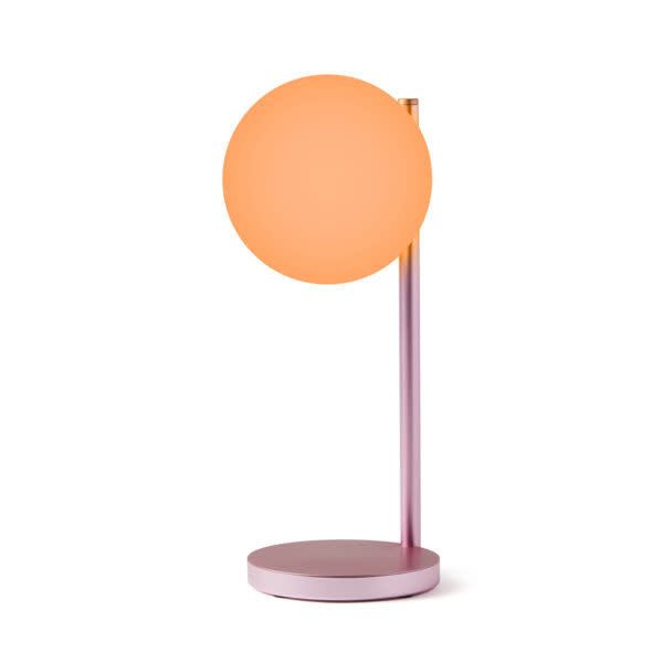 Induction Table Lamp and Charger Bubble Light Pink 