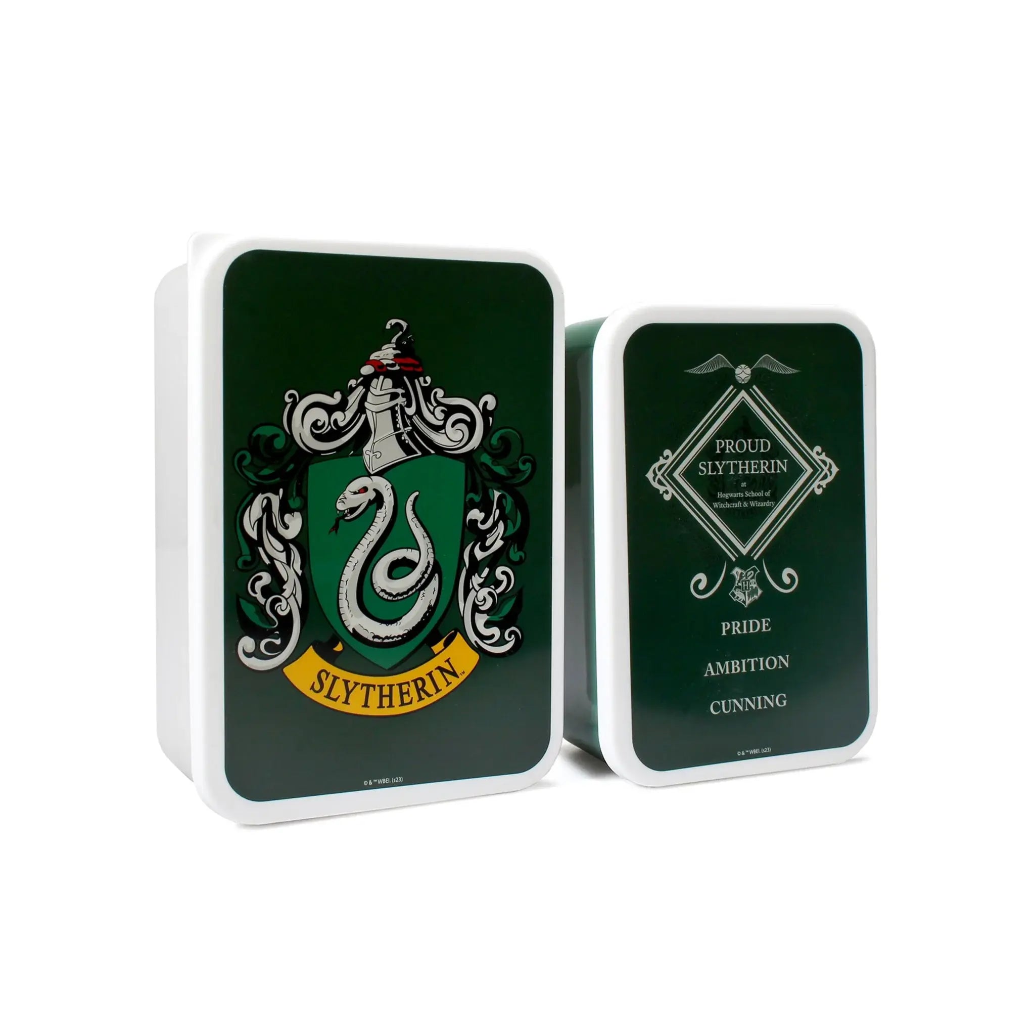 Set of 2 Harry Potter Slytherin Lunch Boxes 