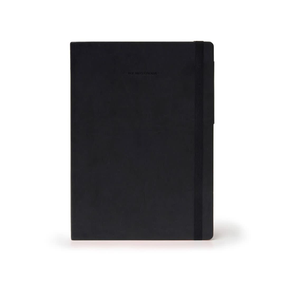 Large blank notebook Black  