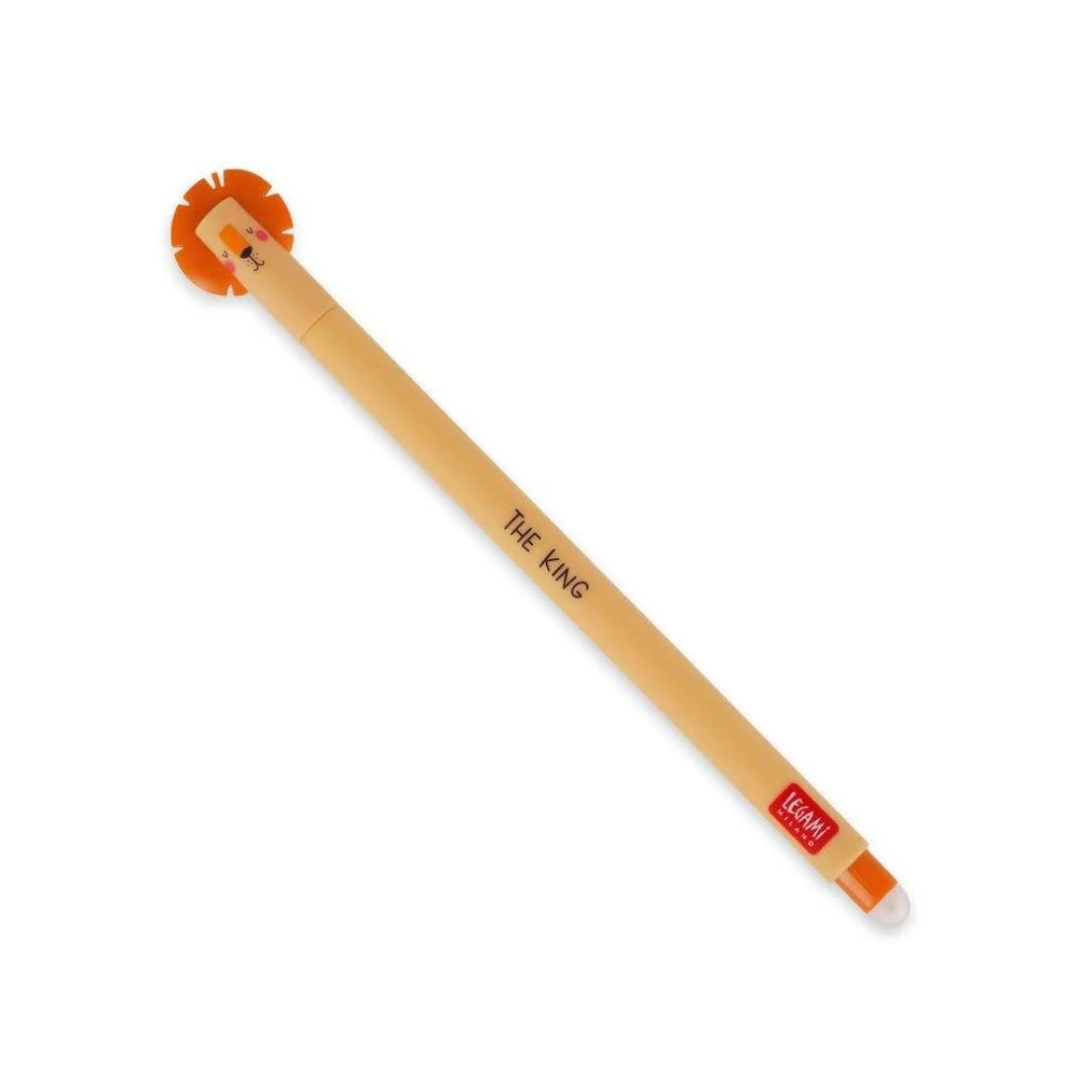 Orange erasable pen - lion 