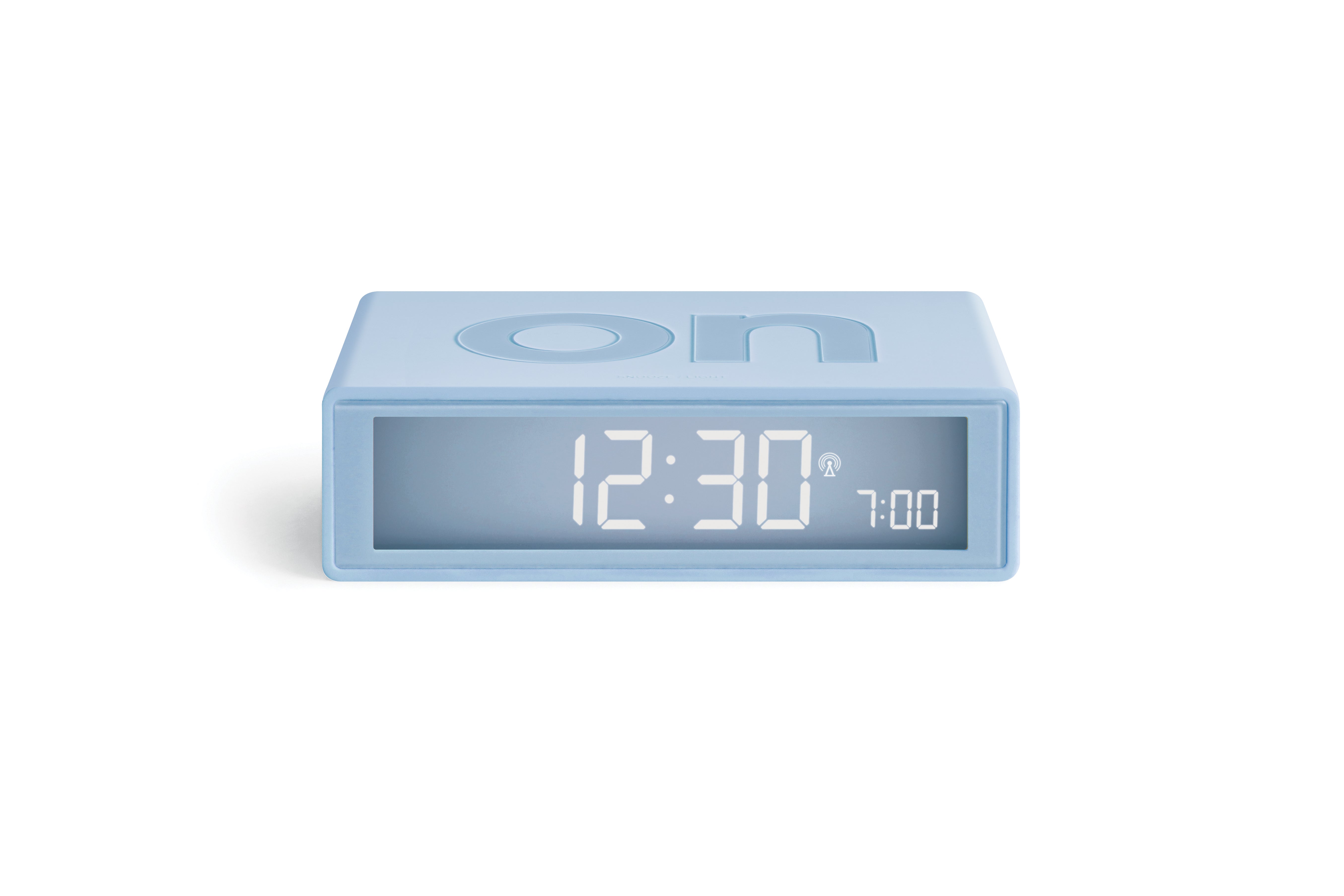 Flip + Travel alarm clock light blue