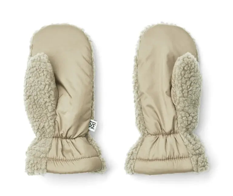 Grethe Mist fleece mittens