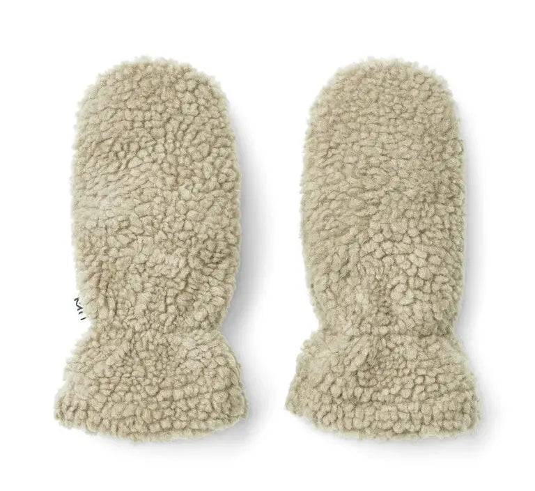 Grethe Mist fleece mittens