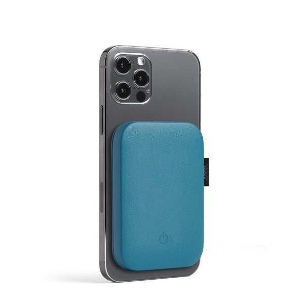 External Wireless Battery - Compact & Magnetic Blue 