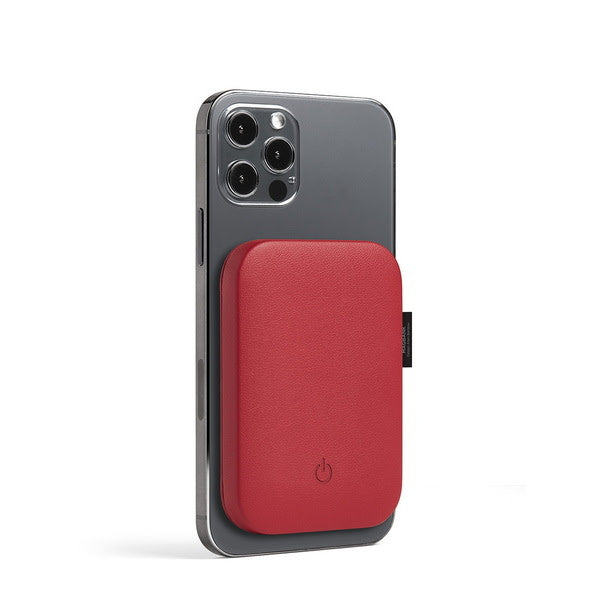 External Wireless Battery - Compact & Magnetic Red 