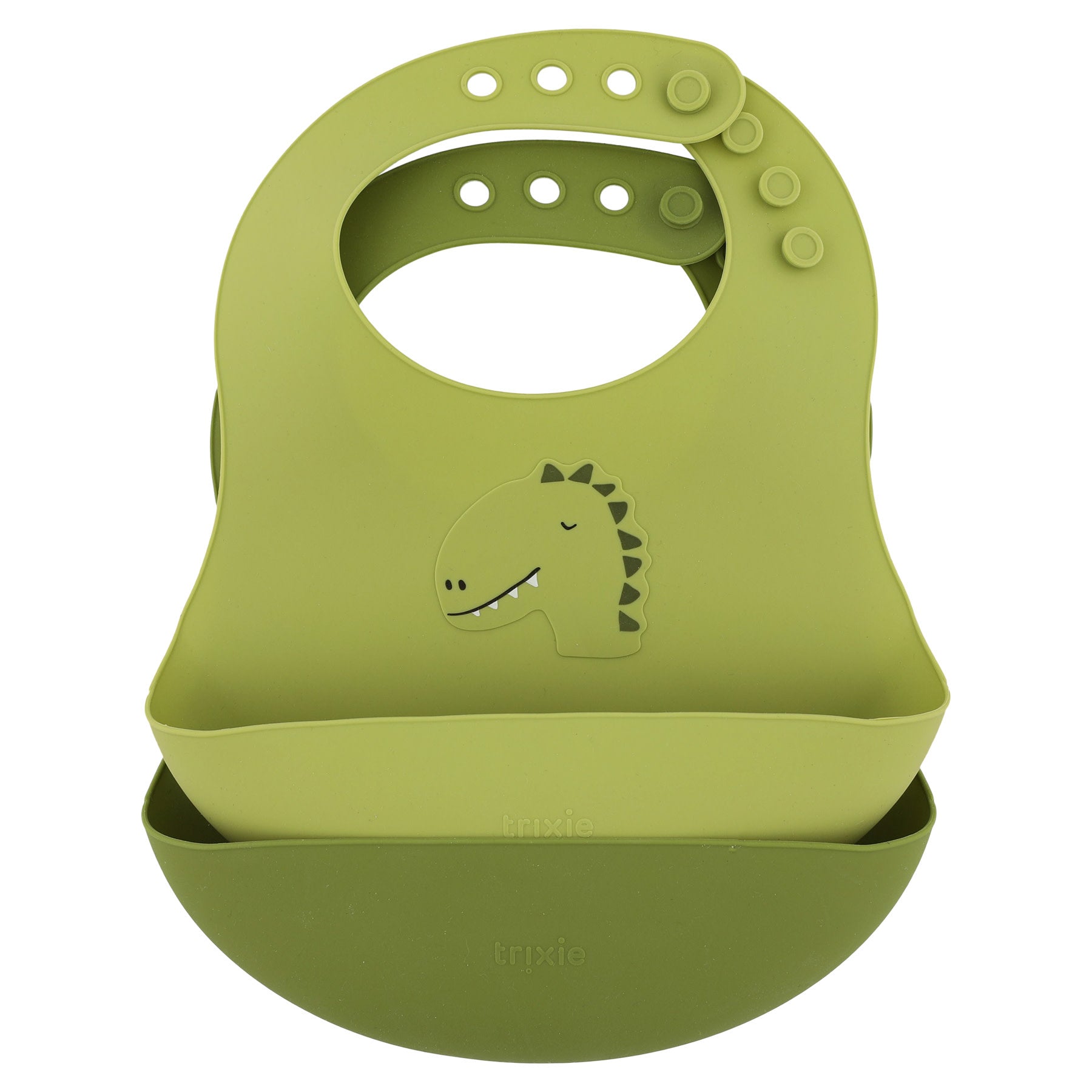 Lot de 2 bavoirs en silicone Mr. Dino