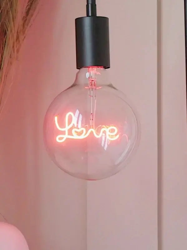 Neon Bulb for Desk Lamp - Love 