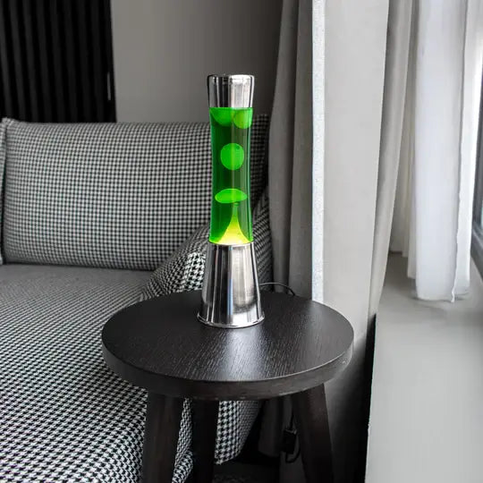 Lava Lamp Chrome & Green 