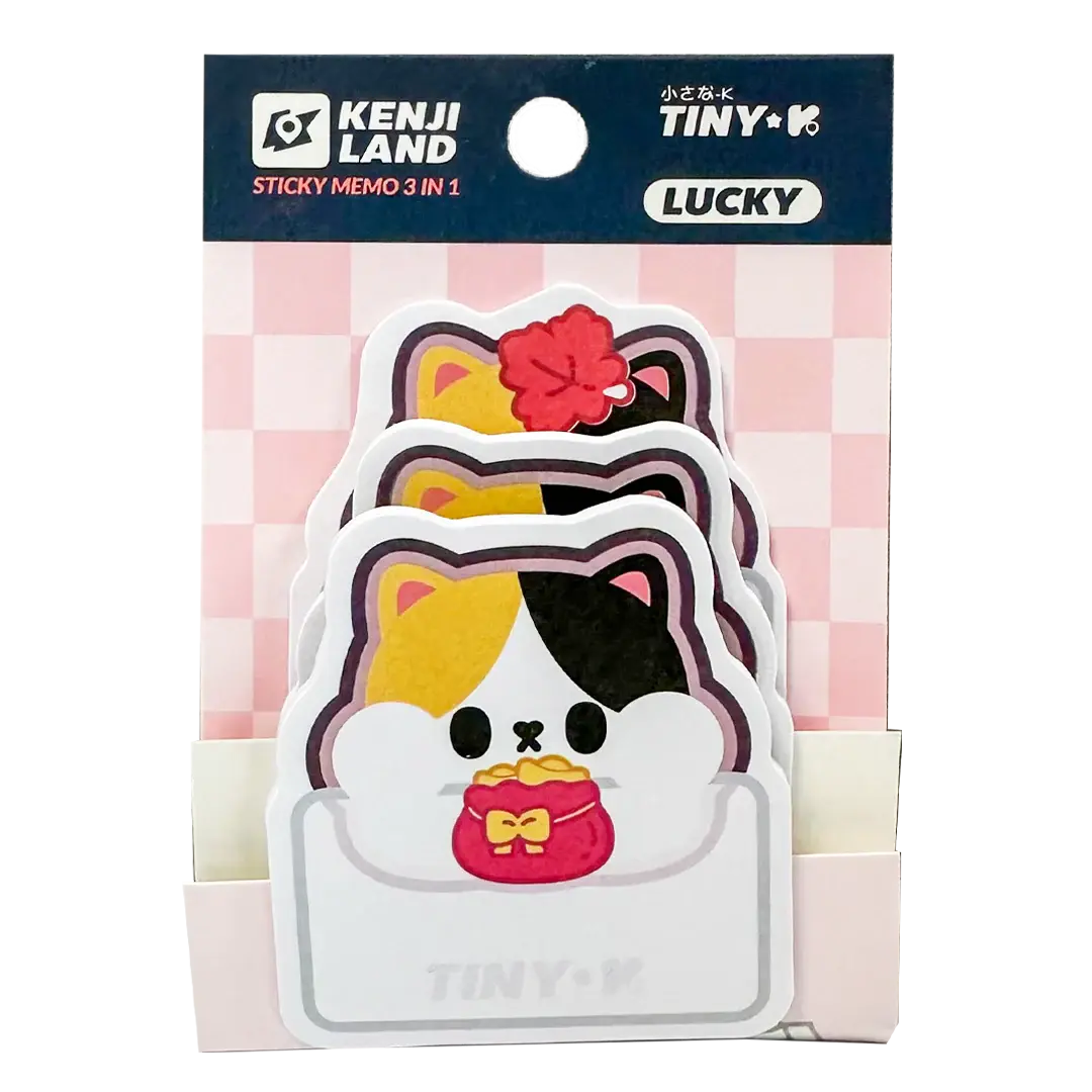 Memo Stickers Tiny K Lucky 3 in 1