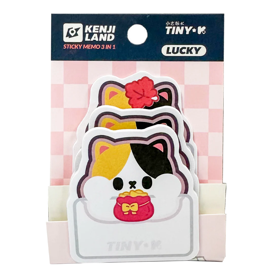 Memo Stickers Tiny K Lucky 3 in 1