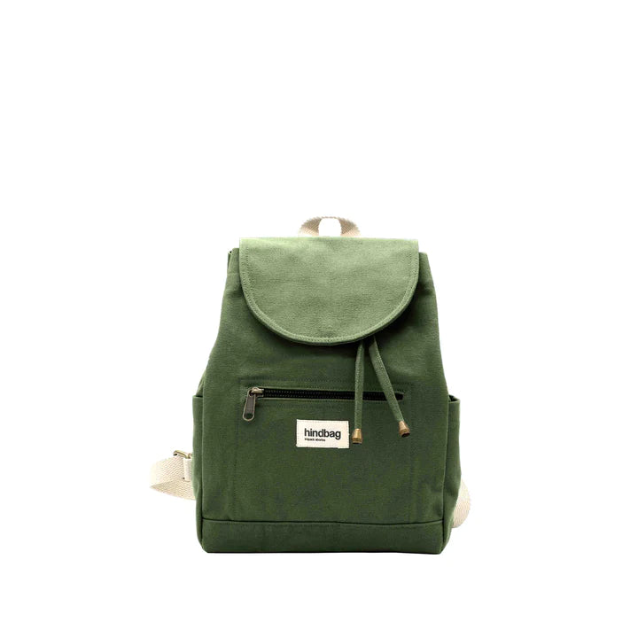 Sac à dos Mini Eliot Olive en Coton Bio