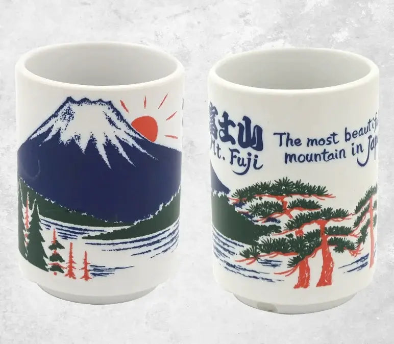 Japanese mug - Fuji blue