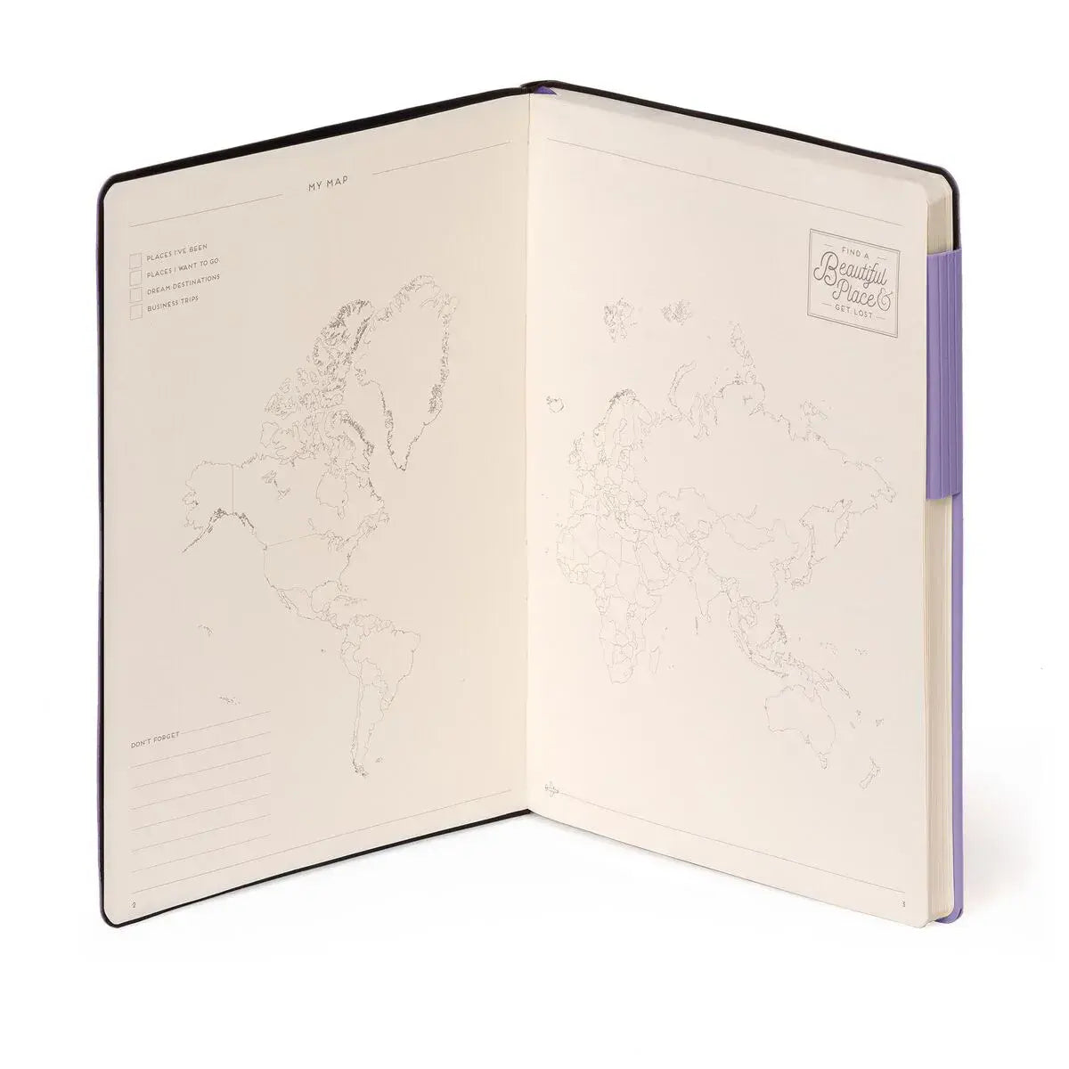 Ruled Notebook - My notebook - Large Lavender