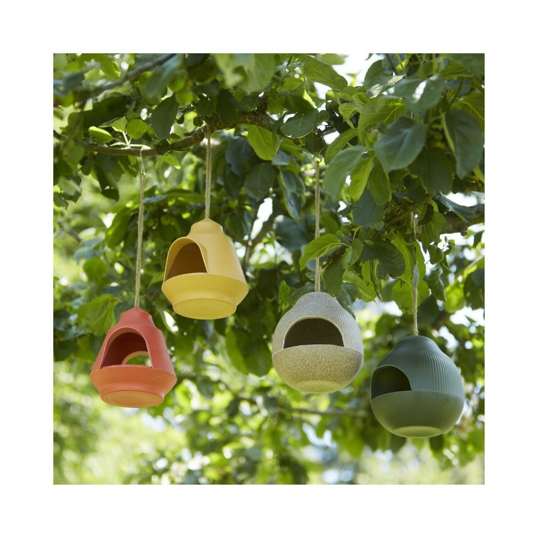 Natural Yellow Bamboo Bird Feeder 