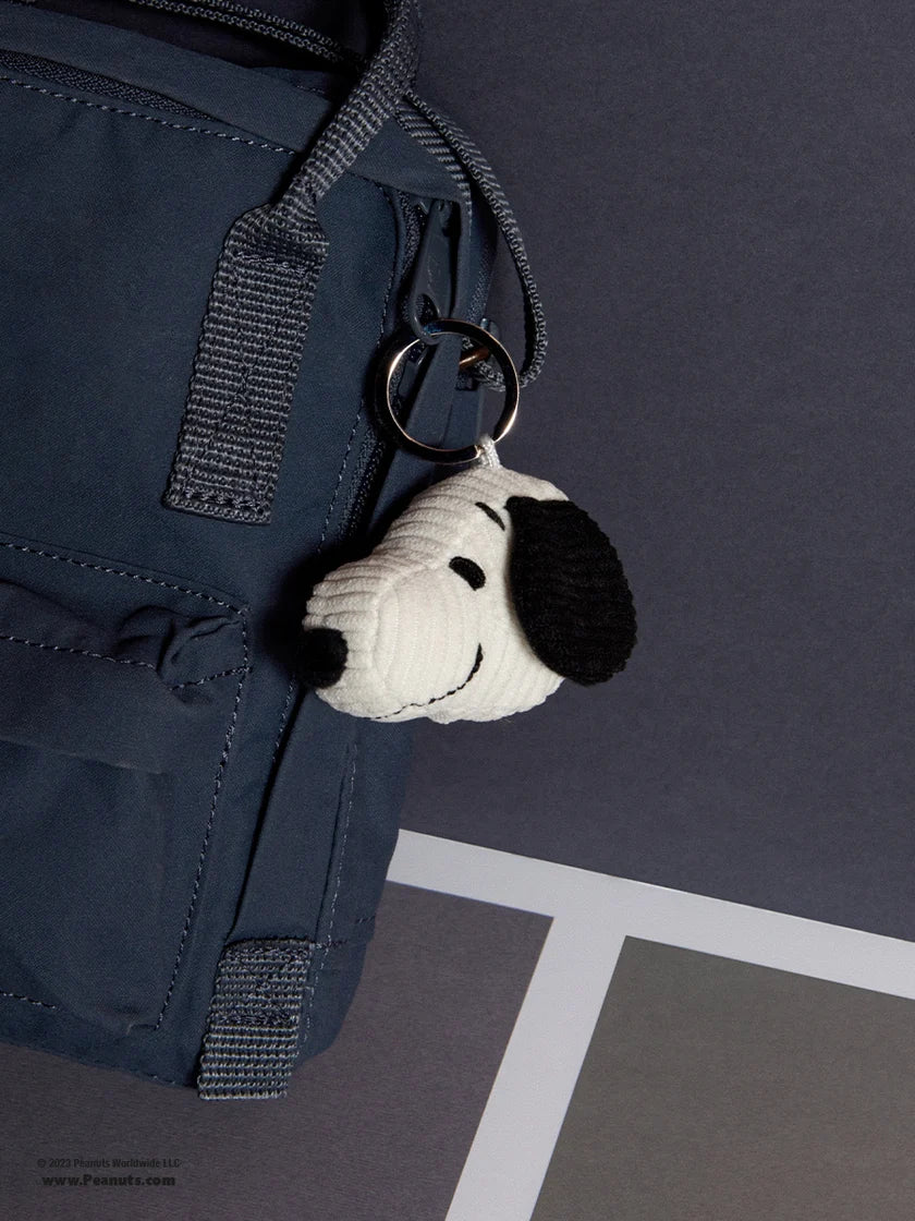 Snoopy corduroy sleutelhanger