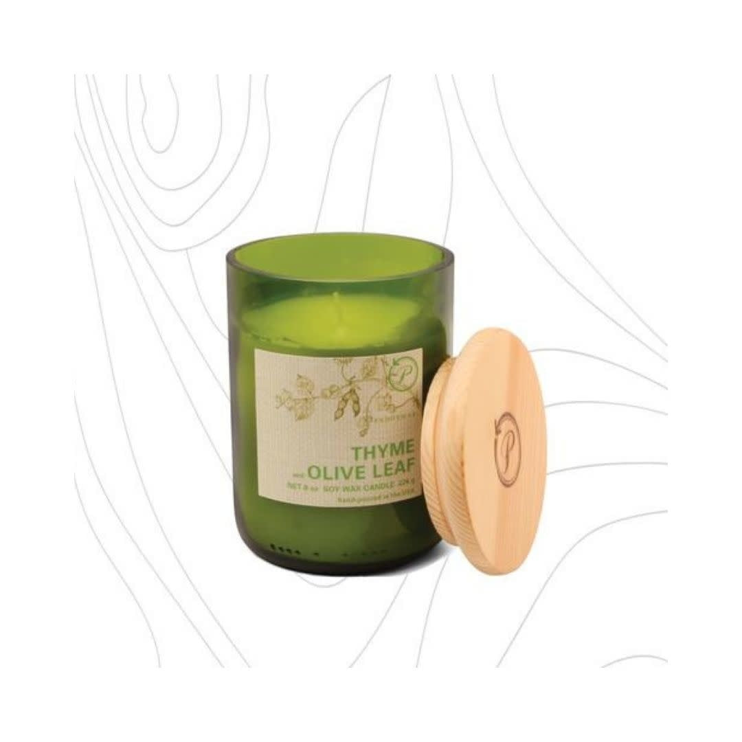 Candle Eco Green scent Thyme Olive leaf